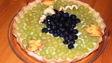 Tarte aux deux raisins