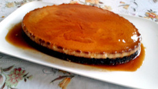 Tarte à la crème Caramel