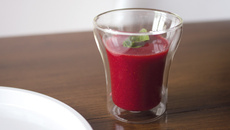 Smoothie fraise vinaigré classique