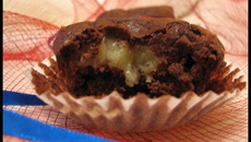 Muffin au chocolat cœur lemon curd