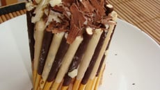 Charlotte de mikado aux 2 chocolats