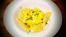 Ravioles aux asperges et ricotta