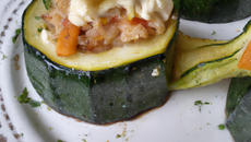 Courgettes farcies végétariennes à la ricotta