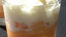 Granité de melon, espuma de serrano