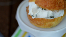 Gougères poire - roquefort