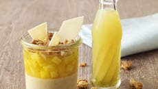 Crème brûlée vanille, gelée d'ananas