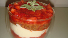 Verrine fraises et spéculos