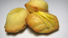 Madeleines au citron sans gluten