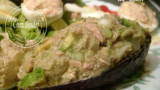 Salade d'avocat aux sardines