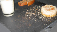 Risotto sucré saveur pain d'épices et sa mousse de risotto au lait vanillé