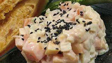 Tartare de fenouil et papaye au soja et sésame