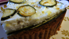 Cake à la courgette et fromage de chèvre