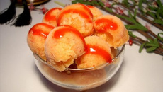 Sorbet aux pêches de vigne