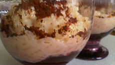 Un petit riz au lait entre deux chocolats