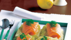 Saumon en feuilles de choux