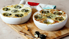 Escargots au roquefort
