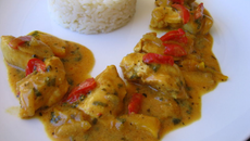 Poulet au curry fruité