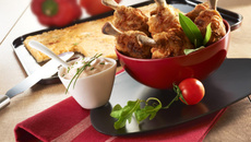 Galettes de polenta tomates confites et mozzarella