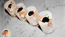 Verrines de homard et crabe