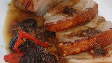 Roti de porc aux pruneaux