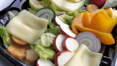 Raclette normande et végétarienne