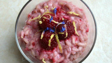 Risotto aux framboises