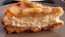 Cheesecake aux bananes caramélisées