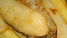 Côtelettes de porc aux panais et aux poires