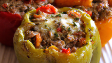 Poivrons farcis maison
