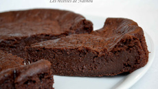Moelleux-fondant au chocolat noir et à la banane