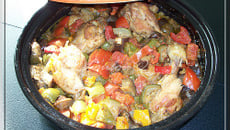 Tajine de poulet à la ratatouille
