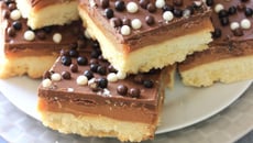 Carrés caramel beurre salé, chocolat dit shortbread