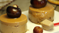 Sucette de foie gras aux châtaignes et leur crème châtaignes