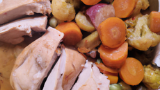 Emincé de dinde aux petits légumes