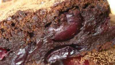 Brownies chocolat et cerises, sans beurre