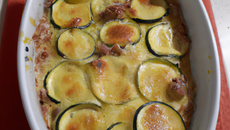 Gratin de courgette au conté