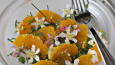 Salade d'orange à la fleur d'oranger
