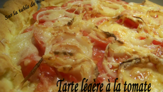 Tarte légère à la tomate
