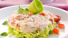 Timbale de thon et de salade
