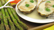 Huîtres à l'asperge du pauvre