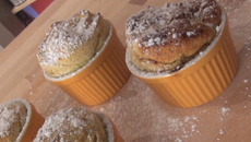 Soufflé à la rhubarbe