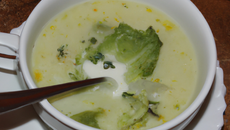 Soupe de laitue facile
