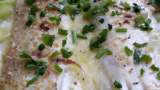 Gratin de morue à la sauce aux poireaux
