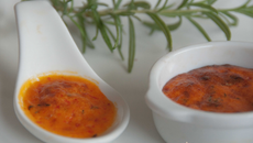 Flans de poivrons rouges