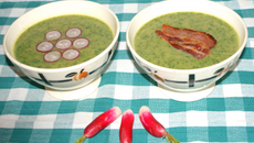 Potage aux fanes de radis