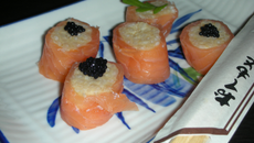 Maki de risotto au saumon