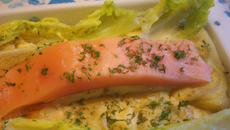 Gratin d'endives et de saumon fumé