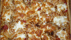 Gratin de pâtes aux aubergines
