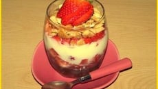 Douceur aux fraises des bois et fromage blanc