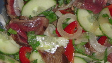 Salade de bœuf à la Thaïlandaise et sa sauce soja